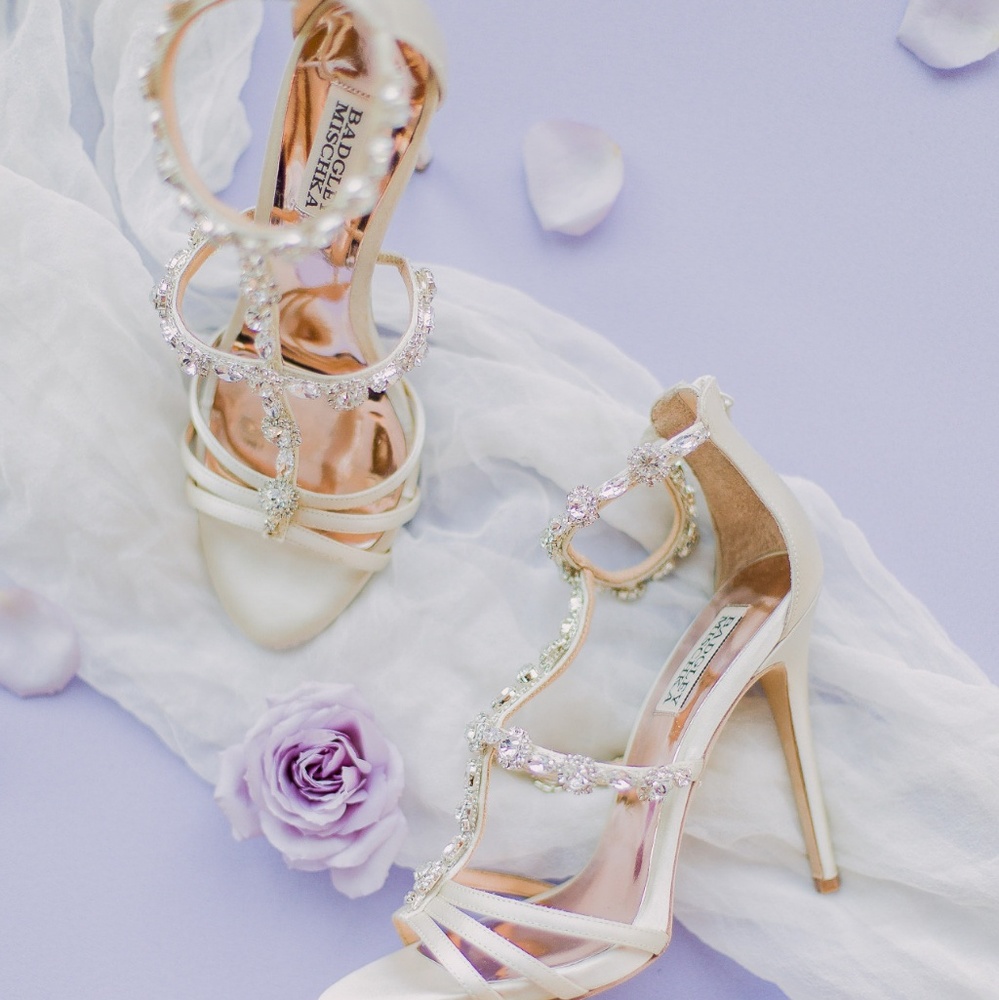 Badgley Mischka Thelma Crystal Embellished Sandal